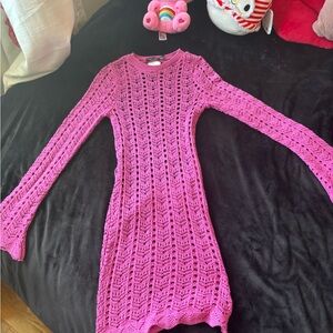 Nasty Gal Hot Pink Knit Sweater